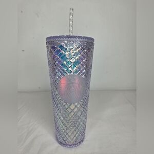 Starbucks 2022 - 24oz. Iridescent Lavender Diamond-Cut Cold Cup"Limited Edition"